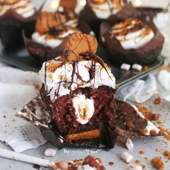 Vegan S’mores cupcakes