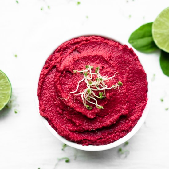 Roasted beet hummus