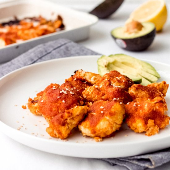 Sweet And Sour Cauliflower Wings