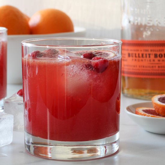 Blood Orange Bourbon Smash