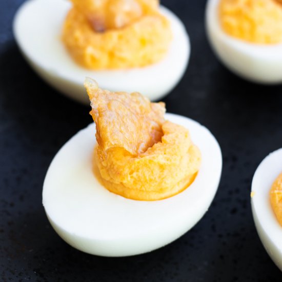 Buffalo Deviled Eggs