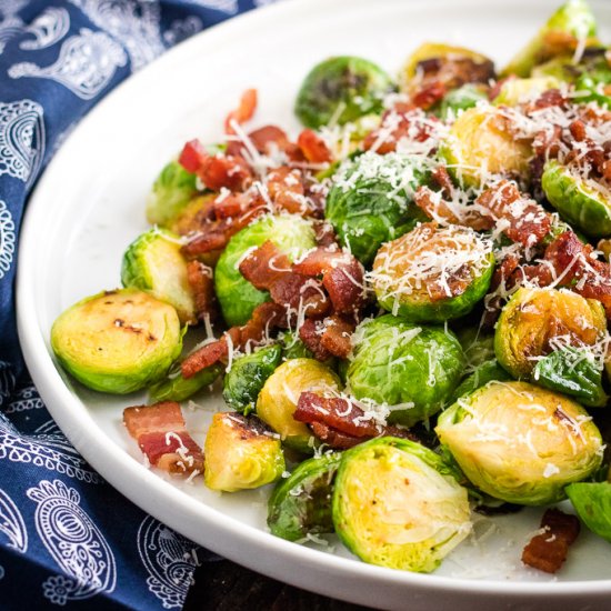 Pan Roasted Brussels Sprouts