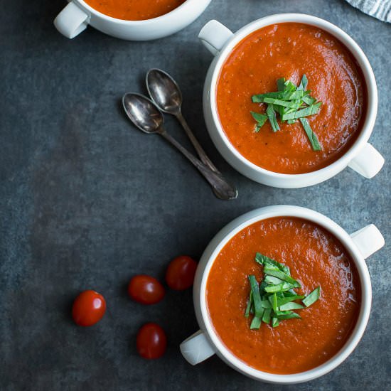 Fire-Roasted Tomato Soup