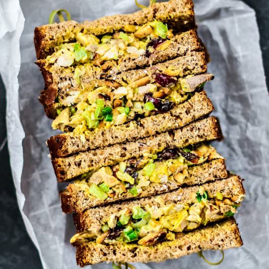 healthy curry chicken salad