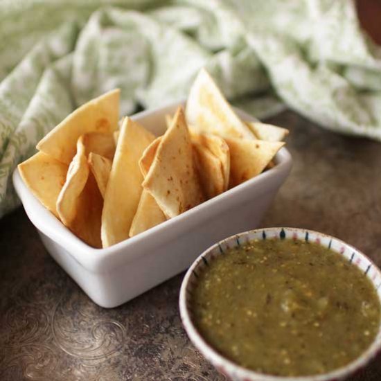 Small Batch Baked Tortilla Chips