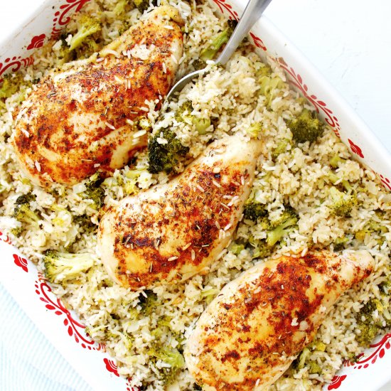 Chicken, Rice & Broccoli Casserole