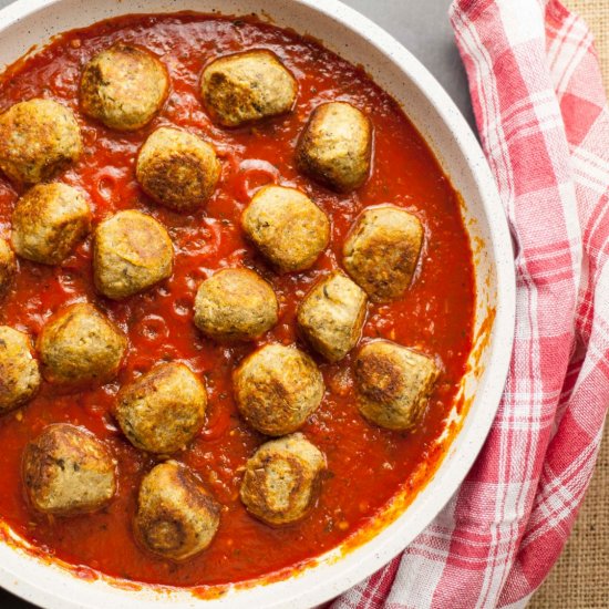 Easy Vegan Eggplant Meatballs