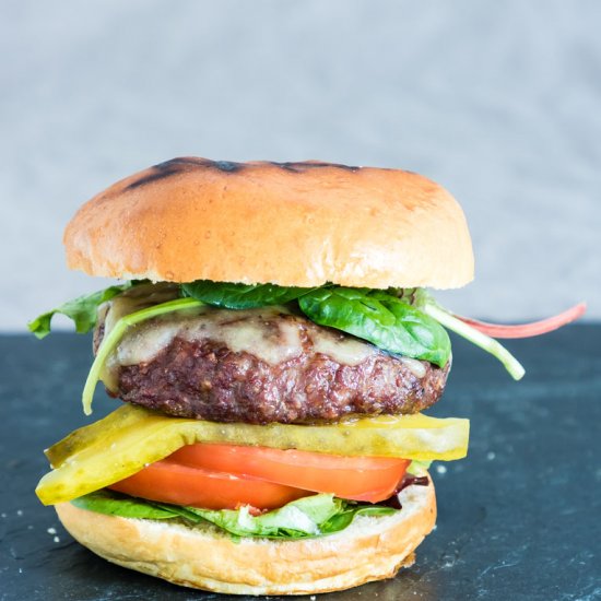 Juicy Air Fryer Hamburgers