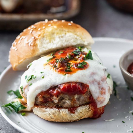 Turkey Meatball Burgers