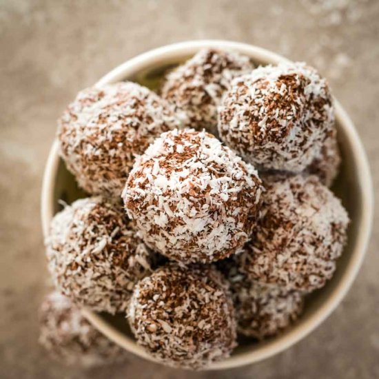 Cherry ripe bliss ball bombs