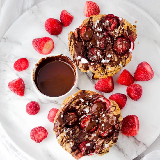 Strawberry Banana Baked Oatmeal