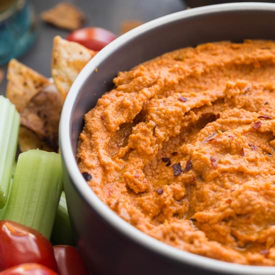 Roasted Red Pepper Cashew Dip