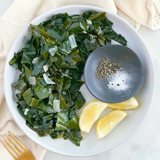 Quick Braised Collard Greens