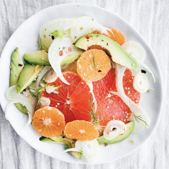 Sunshine Avocado & Grapefruit Salad