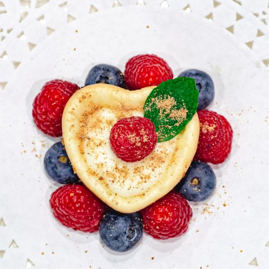 Mini Heart Cheesecake Bites