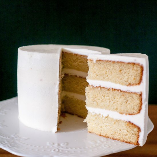 Light and Fluffy Vanilla Cake