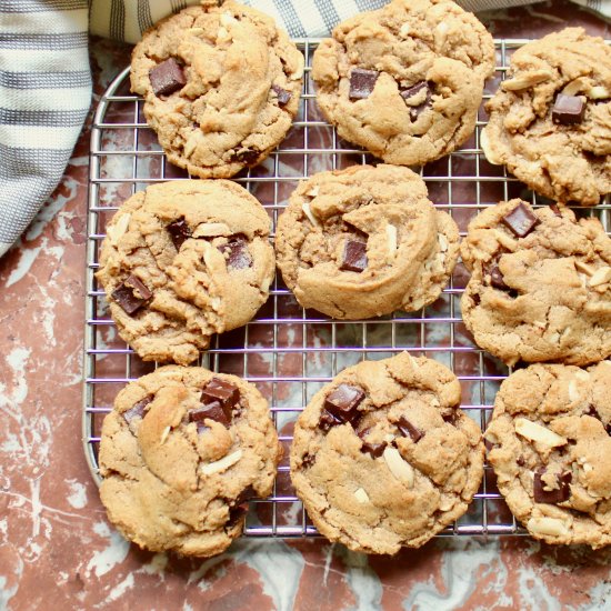 Almond Chocolate Chunk Cookies