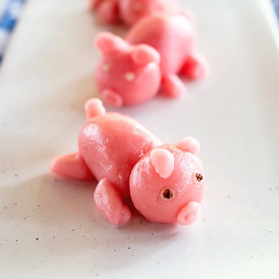 Good Luck Marzipan Pig Candy