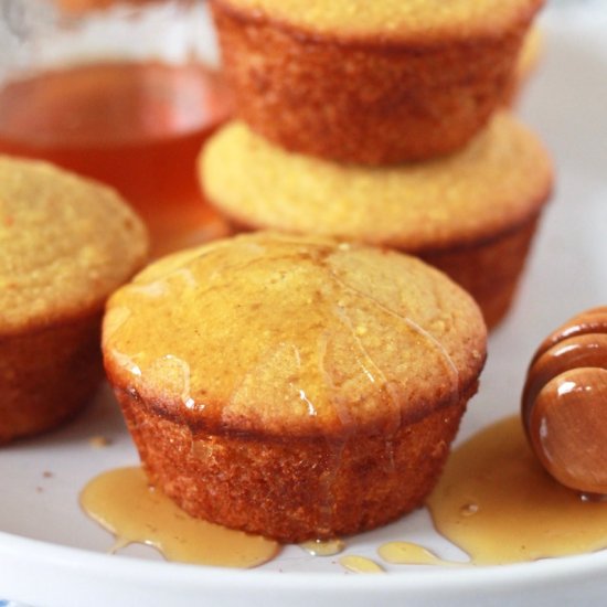 Gluten Free Cornbread Honey Muffins