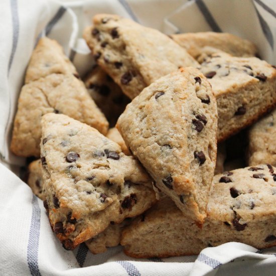 Banana Chocolate Chip Scones