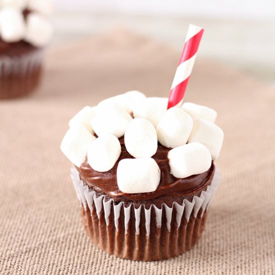 Easy Cup of Cocoa Cupcakes