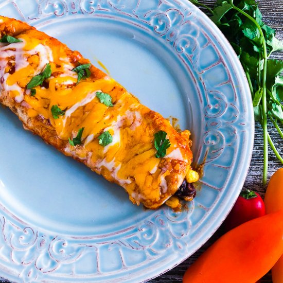 Sweet Potato Black Bean Enchiladas