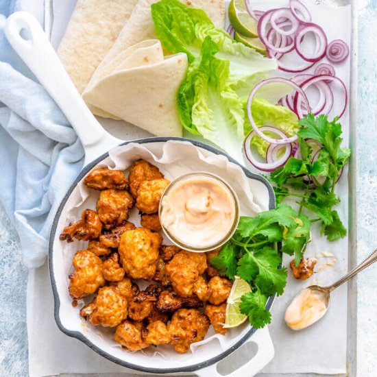 AIRFRYER  CAULIFLOWER WINGS