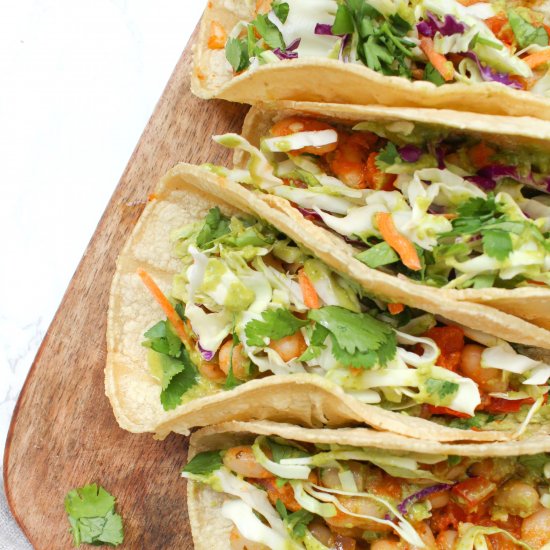 Vegan White Bean Tacos