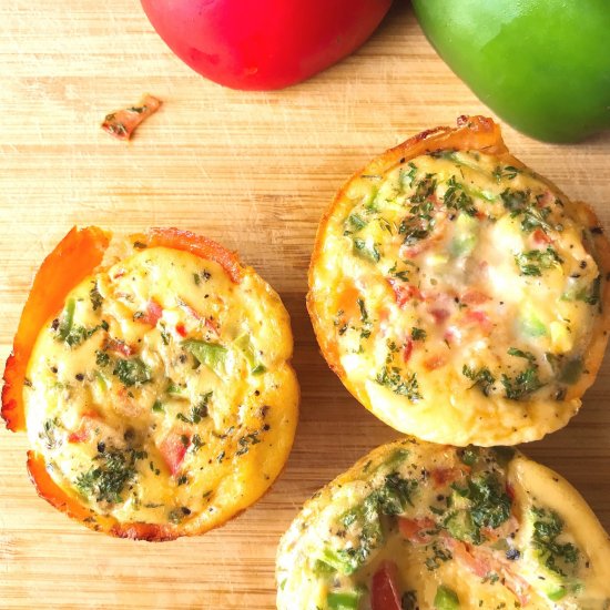 Smoked Salmon Veg Frittata Muffins