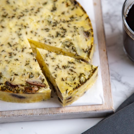 Instant Pot Mushroom Frittata