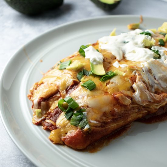 Skinny Beef Enchiladas