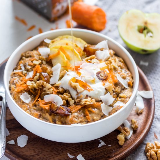 Carrot cake oatmeal