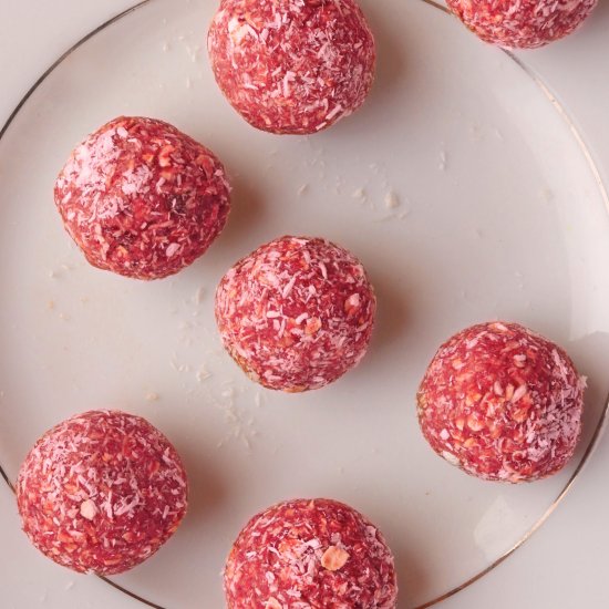 Strawberry Coconut Energy Bites