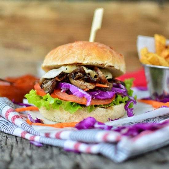 Pulled Mushrooms Burger