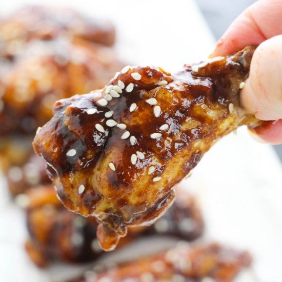 Chocolate Stout Chicken Wings