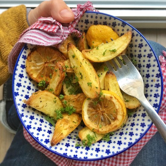 Oven Baked Lemon Potatoes