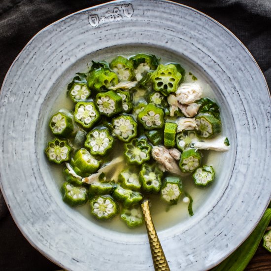 Instant Pot Okra and Chicken Soup