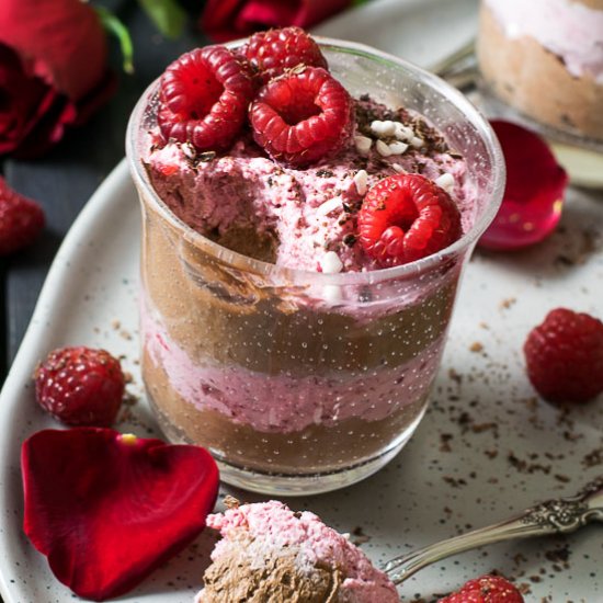 Easy Raspberry & Chocolate Mousse