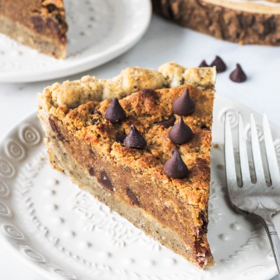 Chocolate Chip Cookie Vegan Pie