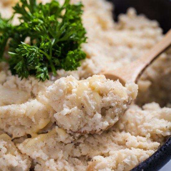 The Creamiest Mashed Cauliflower