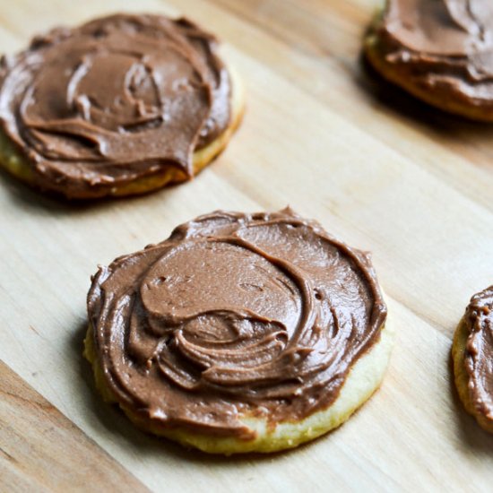 Chocolate Buttercream Sugar Cookies