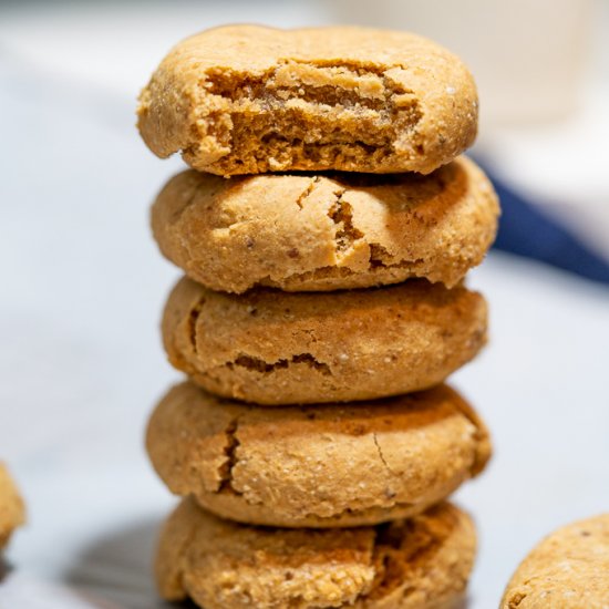 Low-fat Vegan Peanut Butter Cookies