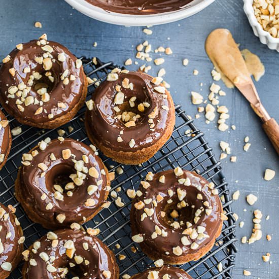 Peanut Butter Banana Protein Donuts