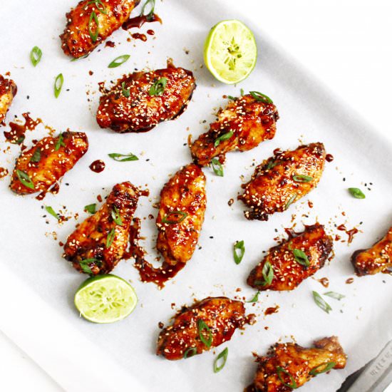 Sweet & Spicy Asian Chicken Wings