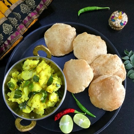 Puri with “Mulki” Bhaji