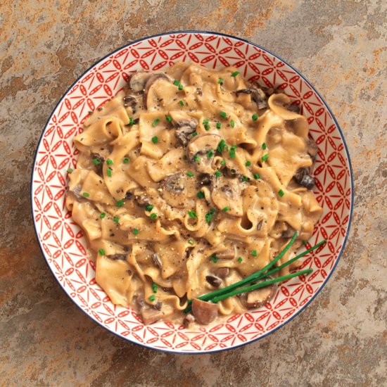 One-Pot Vegan Mushroom Stroganoff