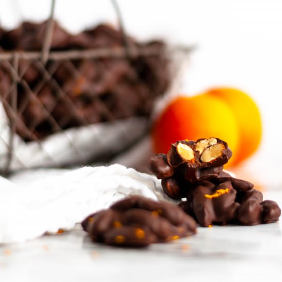 Orange Chocolate Almond Clusters