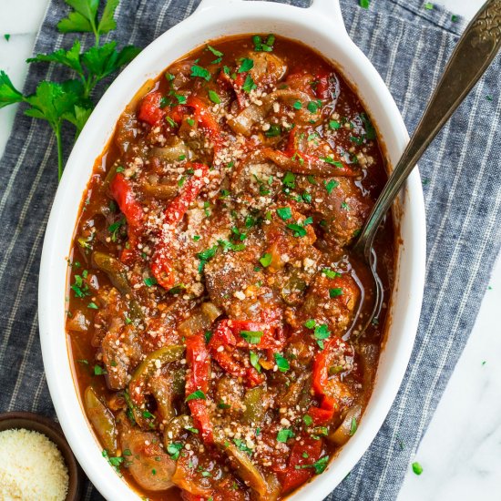 Crock Pot Sausage and Peppers