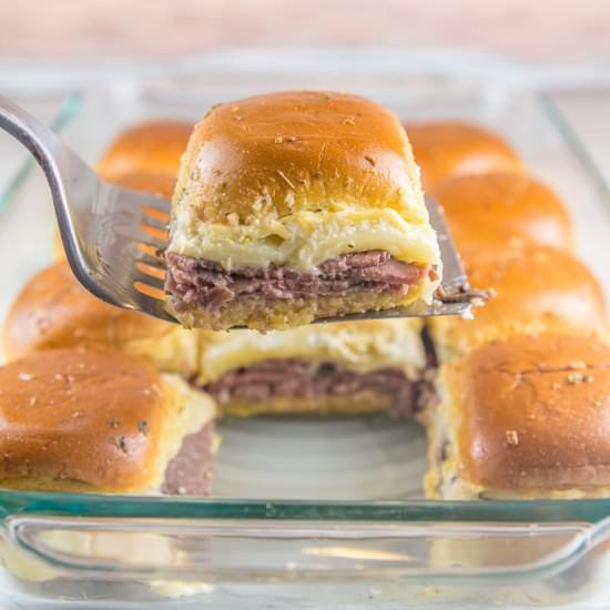 Baked Roast Beef Sliders