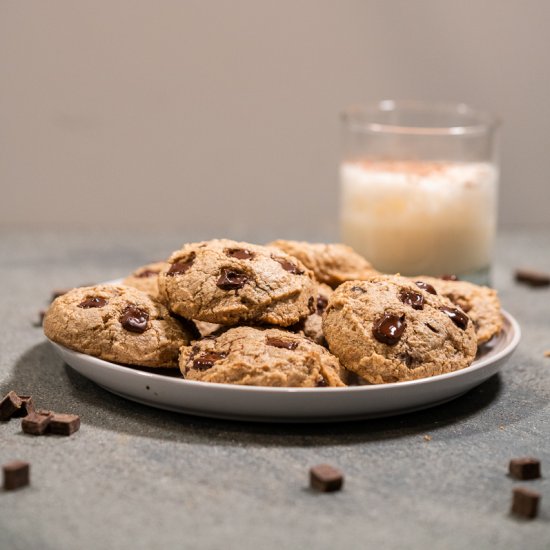 Vegan Chocolate Chunk Cookies